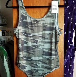 Hybrid Apparel camo bodysuit